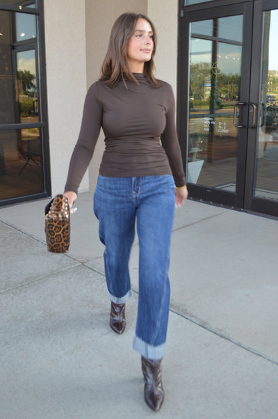 Rails Joelle Knit Mock Neck Top