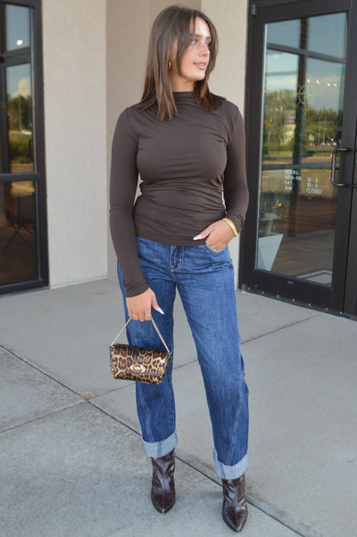 Pistola Kacey Mid Rise Cuffed Boyfriend Jeans