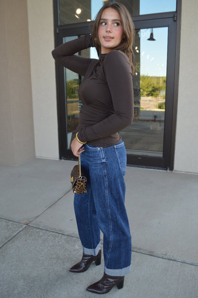 Rails Joelle Knit Mock Neck Top