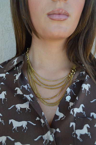 Pre-Order August Link Asymmetrical Chunky Chain