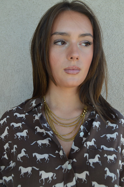 Pre-Order August Link Asymmetrical Chunky Chain