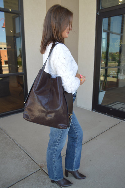 Arden Faux Leather Tote