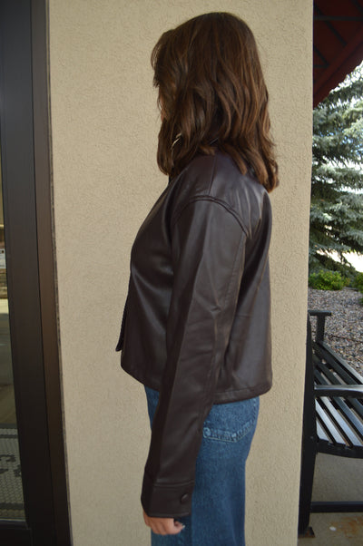 Parker Faux Leather Jacket