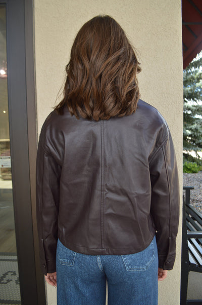 Parker Faux Leather Jacket