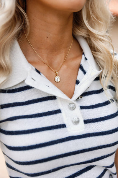 Veronica Beard Brandt Cashmere Polo