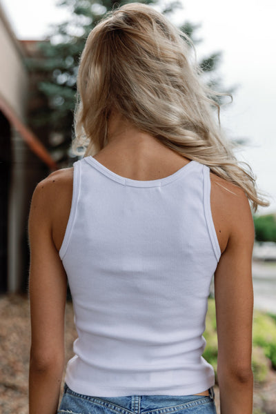 PRE-ORDER February The Debbie Tank, White