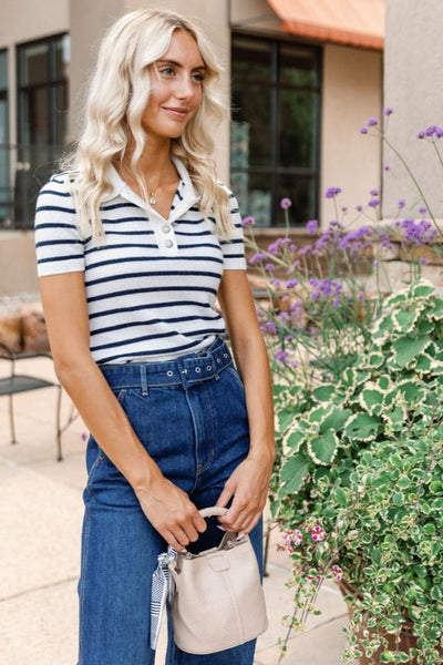 Veronica Beard Brandt Cashmere Polo