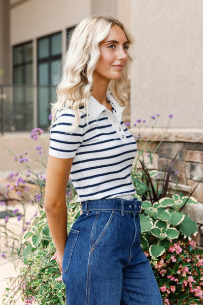 Veronica Beard Brandt Cashmere Polo