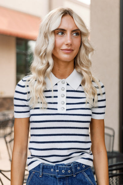 Veronica Beard Brandt Cashmere Polo