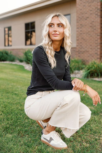 Citizens of Humanity Lyra Wide Leg Crop, Almondette