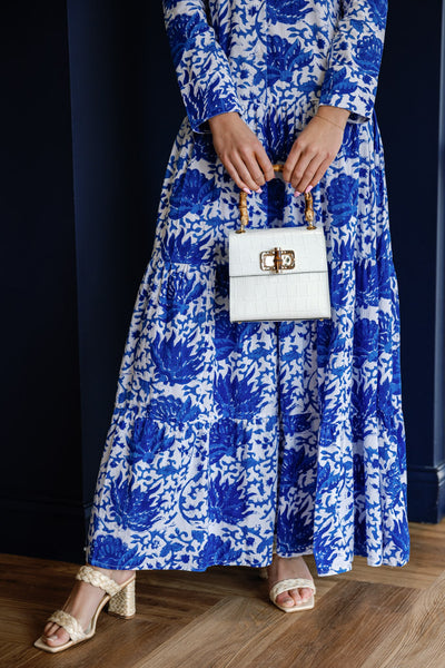 Kiara Maxi Dress, Blue Combo