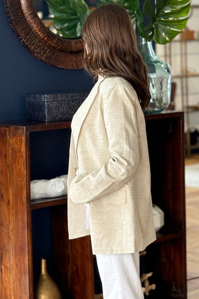 .Pre-Order April Miranda Linen Blazer
