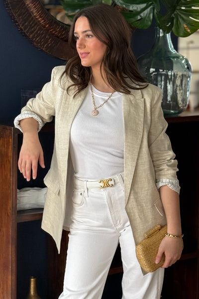 .Pre-Order April Miranda Linen Blazer