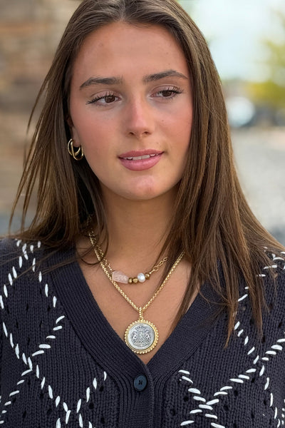Meridian Rose Quartz Necklace