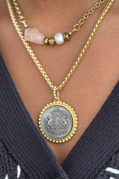 Meridian Rose Quartz Necklace