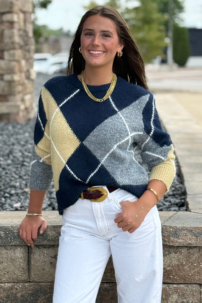 Adrian Argyle Sweater
