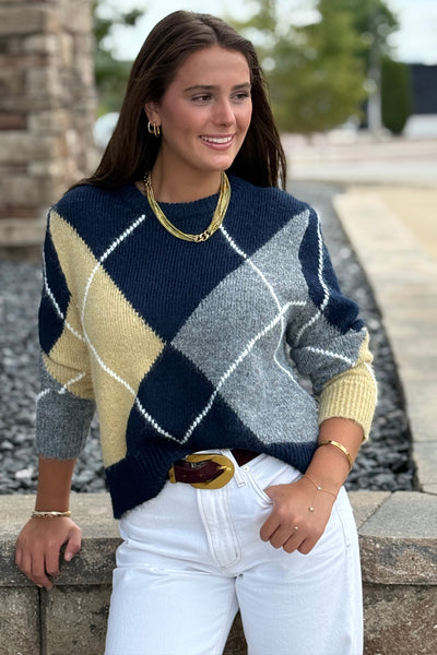 Adrian Argyle Sweater