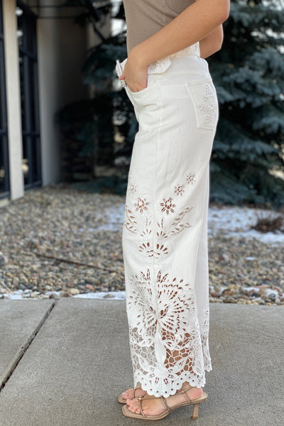 .Farm Rio Boho Beauty Richelieu Denim Pants