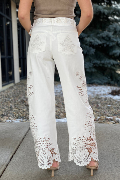 .Farm Rio Boho Beauty Richelieu Denim Pants