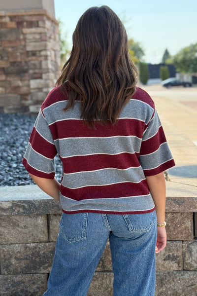 Jordyn Boxy Striped Sweater