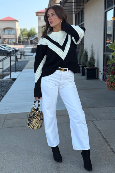 Teagan Color Block Sweater