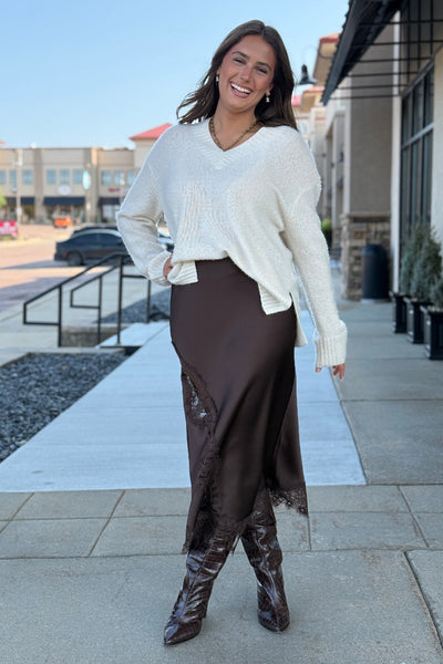 Jolie Lace Trim Skirt