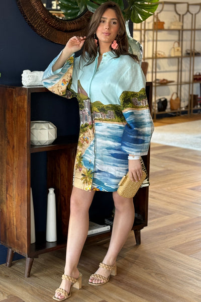 Farm Rio Copacabana Beach Kimono Dress