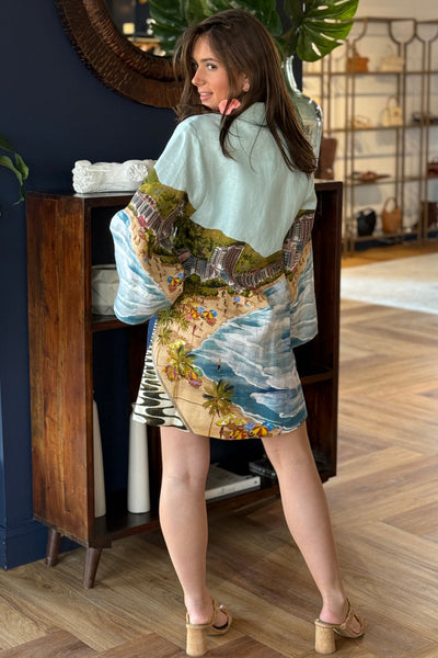 Farm Rio Copacabana Beach Kimono Dress