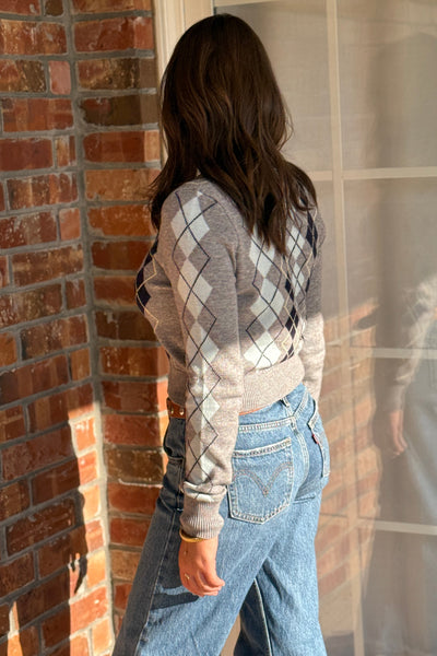 Palmer Argyle Cardigan