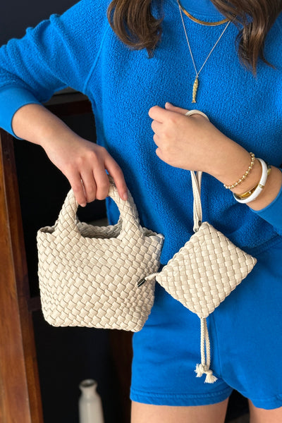 .Rachel Mini Tote, Off White