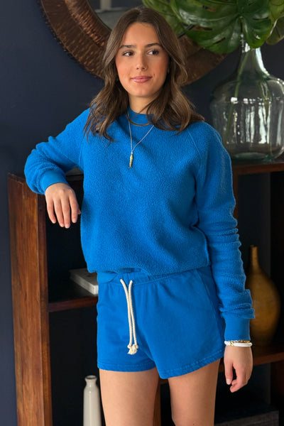 PWT Ziggy Reverse Fleece Sweatshirt, Cobalt