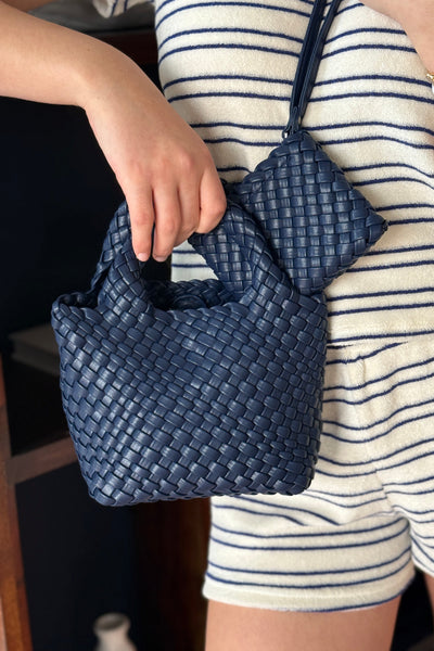 Rachel Mini Tote, Navy