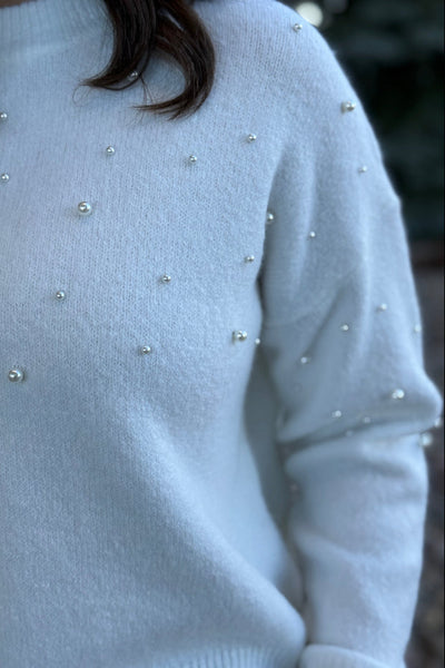 Adaline Pearl Embellished Sweater