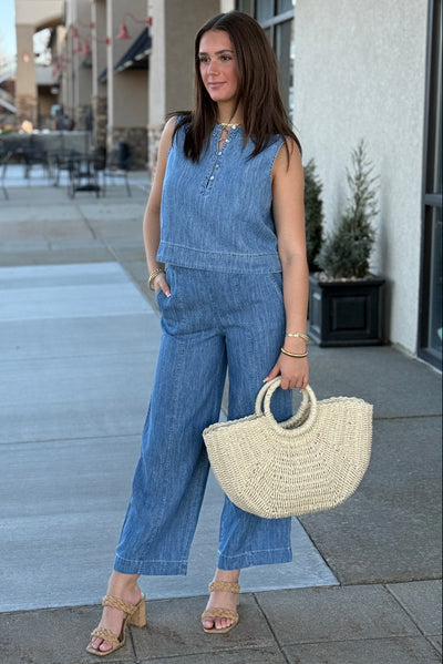 Bella Dahl Denim Chambray Pants