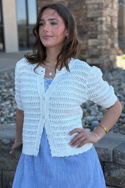 .Calista Crochet Cardigan