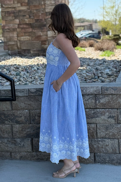 Cali Embroidered Trim Sundress