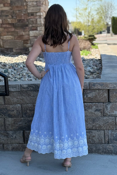 Cali Embroidered Trim Sundress