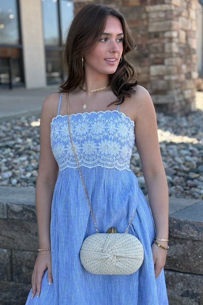 Cali Embroidered Trim Sundress