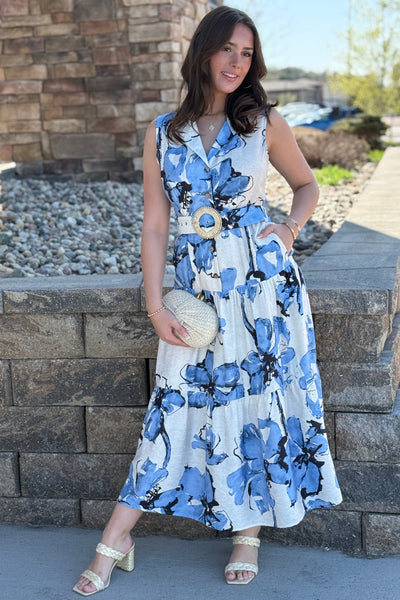 Etta Floral Belted Dress