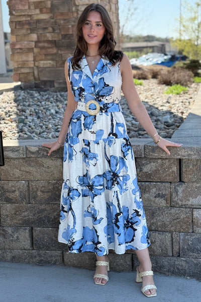 Etta Floral Belted Dress