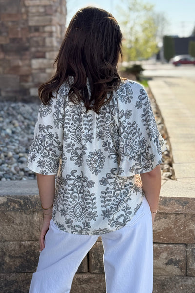 Delphina Printed Top