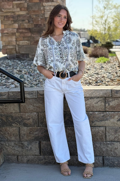 Delphina Printed Top