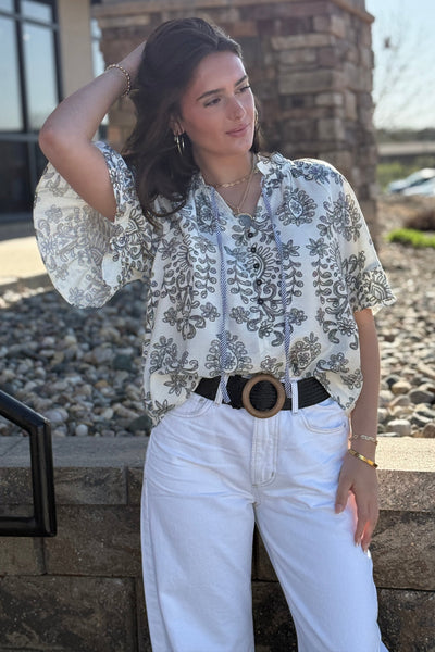 Delphina Printed Top