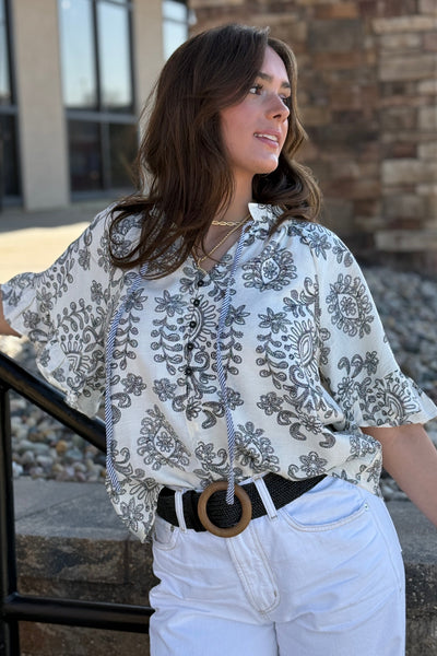 Delphina Printed Top