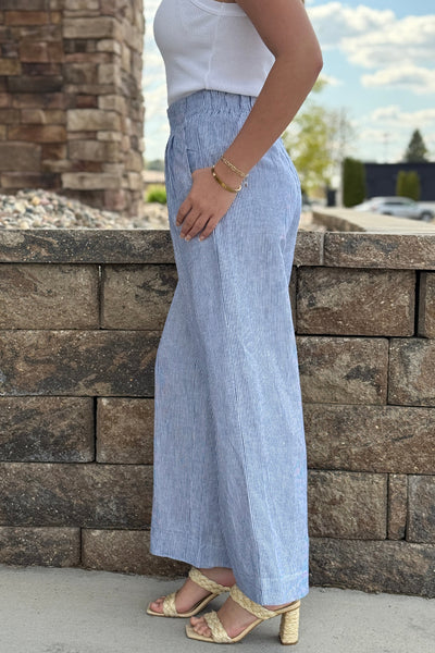 Avery Striped Linen Pants