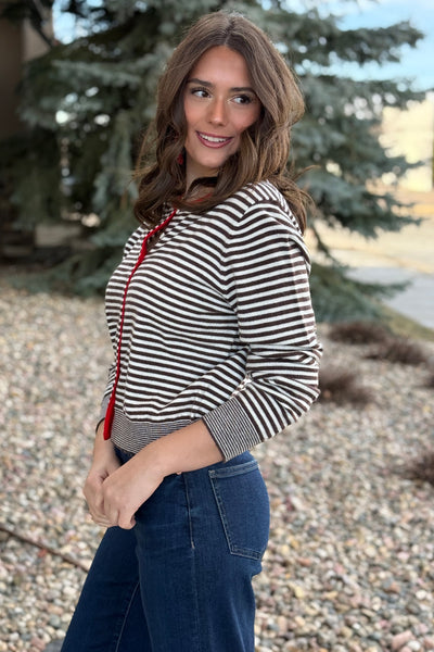 Allie Striped Cardigan