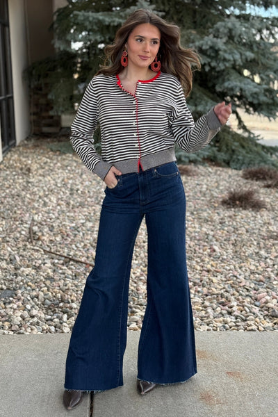 Allie Striped Cardigan