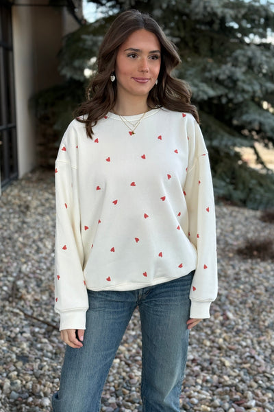 Feel The Love Fleece Sweatshirt