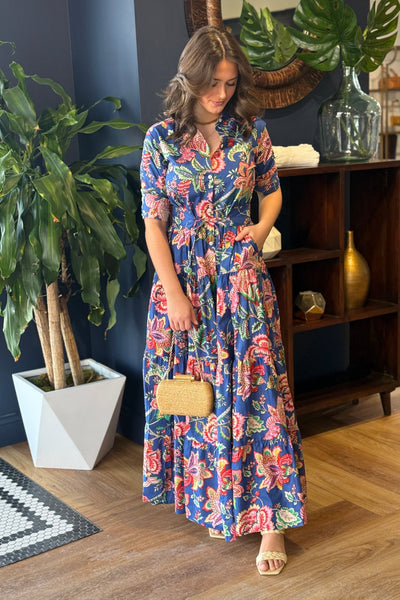 .Kiara Maxi Dress, Multi Floral