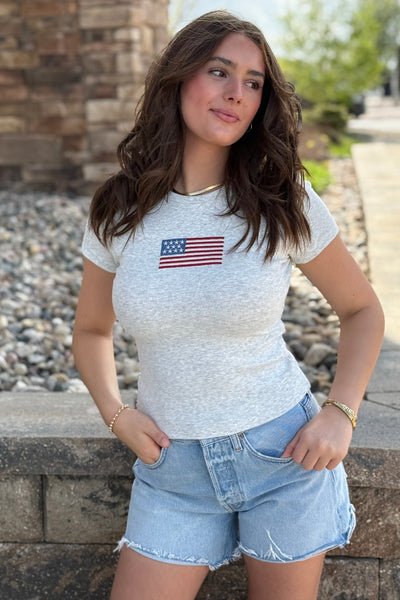 Stars & Stripes Baby Doll Tee